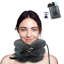 Load image into Gallery viewer, Cervical Neck Traction Device, Inflatable Cervical Traction Collar Brace Ideal for Neck Support Instant Relief for Chiropractic Chronic Neck Pain, Spine Alignment, Adjustable Pillow Size